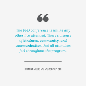Quote pulled from text in graphic on PFD Conference value